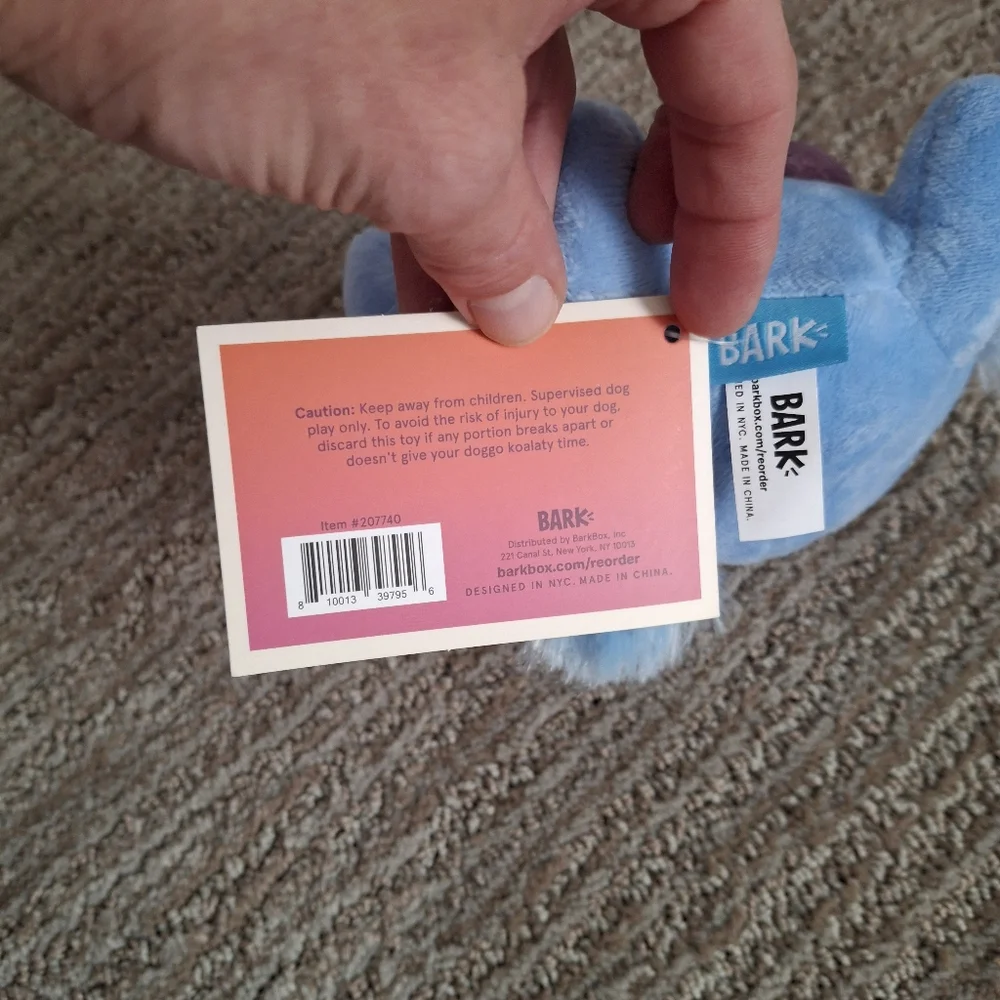 NWT Barkbox Plush Dog Toy 